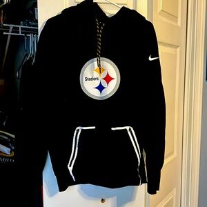 Black Nike Steeler sweatshirt. NFL Onfield Apparel. Size Small. Hardly worn